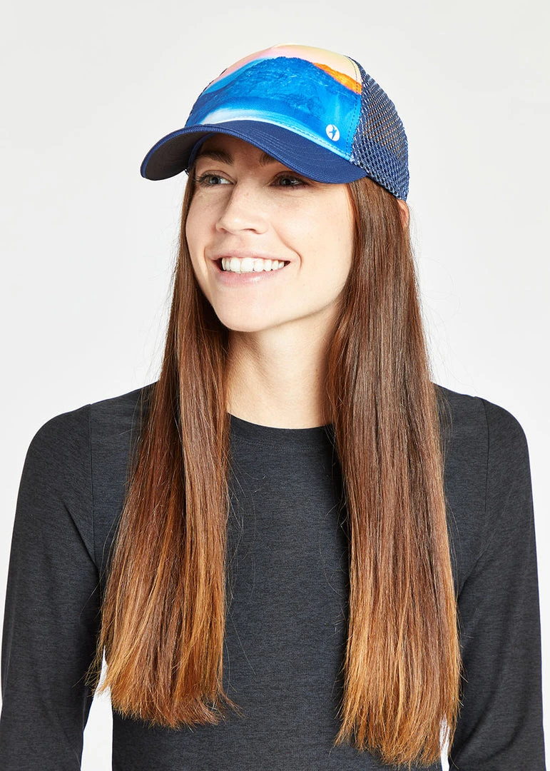 Oiselle Runner Trucker Hat | Crater Lake 3 Oiselle Runner Trucker Hat | Crater Lake