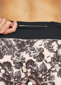 Oiselle Women's Toolbelt Roga Shorts | Rose Botanical Print Bottoms 15 Oiselle Women's Toolbelt Roga Shorts | Rose Botanical Print Bottoms