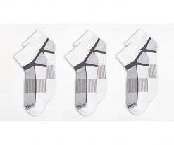 Saucony Quarter Sock 3-Pack | White
