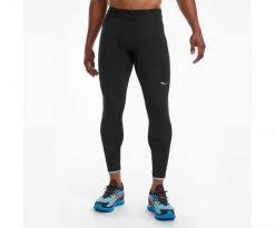 Saucony Men's Solstice 2.0 Tight | Black Bottoms