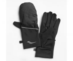 Saucony Fortify Convertible Gloves | Black Outerwear