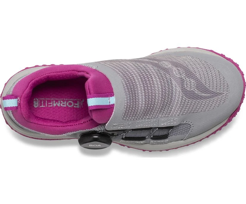 Saucony Kids' Switchback 2.0 | Grey/Magenta 7 Saucony Kids' Switchback 2.0 | Grey/Magenta