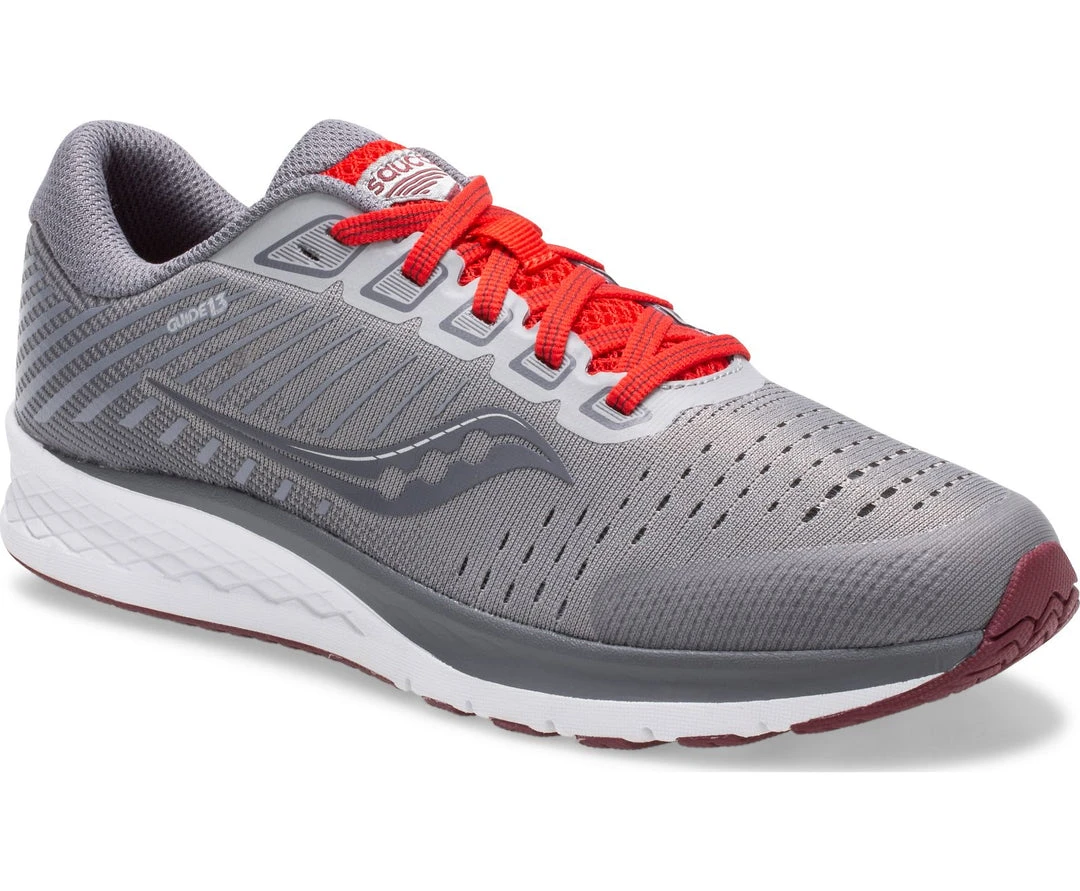 Saucony Kids Youth Guide | Alloy/Red 3 Saucony Kids Youth Guide | Alloy/Red
