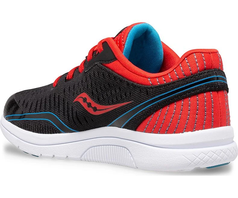 Saucony Kids Youth Kinvara | Black/Red 5 Saucony Kids Youth Kinvara | Black/Red