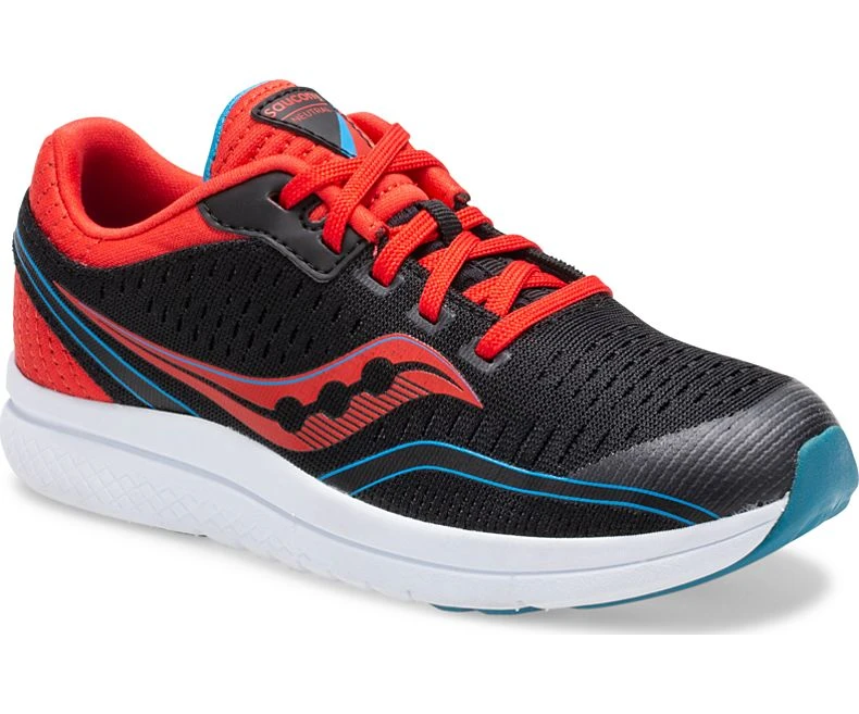 Saucony Kids Youth Kinvara | Black/Red 3 Saucony Kids Youth Kinvara | Black/Red