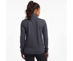 Saucony Women's Sunday 1/4 Zip | Blue Nights Heather Activewear
