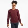 Saucony Women's Solstice Crew | Zinfandel Heather 1 Saucony Women's Solstice Crew | Zinfandel Heather