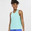 Saucony Tops Women's Stopwatch Singlet | Cool Mint Heather 1 Saucony Tops Women's Stopwatch Singlet | Cool Mint Heather