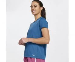 Saucony Women's Stopwatch Tee | Nightshade Tops