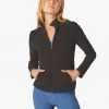 Beyond Yoga Mock Neck Jacket | Darkest Night