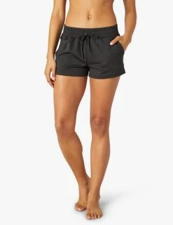 Beyond Yoga Bottoms Women's Worked Up Shorts | Darkest Night