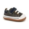See Kai Run Baby Stevie II | Brown Leather/Blue