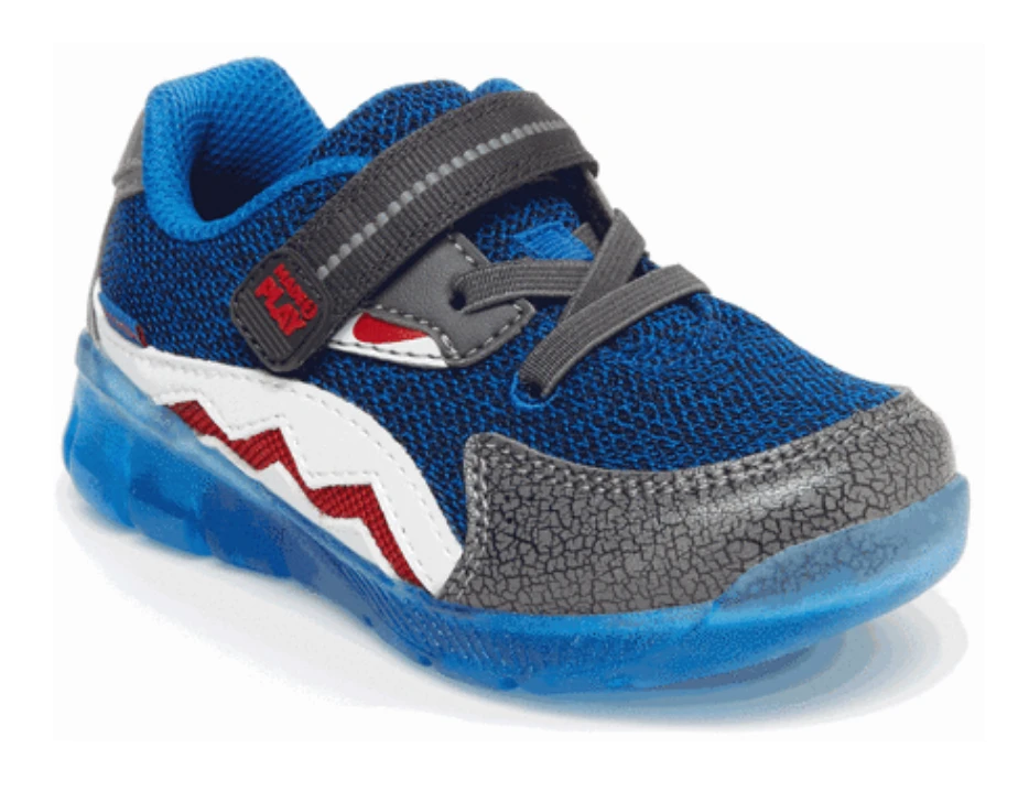 Stride Rite Little Kids' Light-Up Shark | Black/Blue 3 Stride Rite Little Kids' Light-Up Shark | Black/Blue