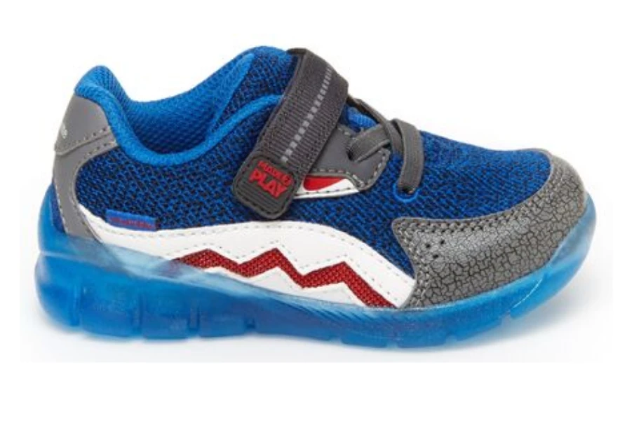 Stride Rite Little Kids' Light-Up Shark | Black/Blue 4 Stride Rite Little Kids' Light-Up Shark | Black/Blue