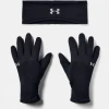 Under Armour Men Run Headband/Glove Set | Black