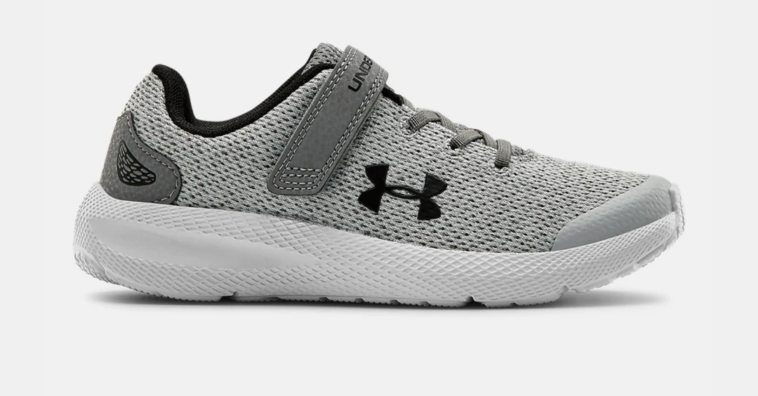 Under Armour Kids' Pursuit Twist | Pitch Gray/White 3 Under Armour Kids' Pursuit Twist | Pitch Gray/White