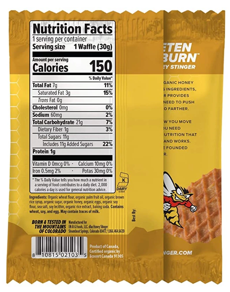 Honey Stinger Waffles Fuel & Recovery 5 Honey Stinger Waffles Fuel & Recovery