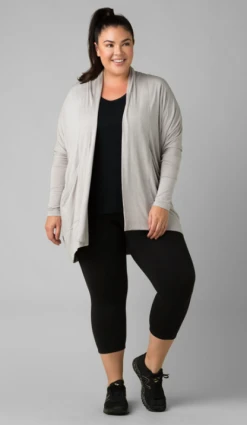 Prana Women's Transform Capri 1X-3X | Black Bottoms