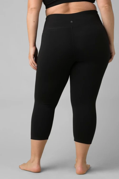 Prana Women's Transform Capri 1X-3X | Black Bottoms 7 Prana Women's Transform Capri 1X-3X | Black Bottoms