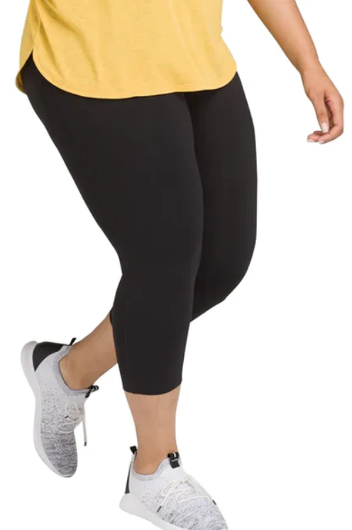 Prana Women's Transform Capri 1X-3X | Black Bottoms 4 Prana Women's Transform Capri 1X-3X | Black Bottoms