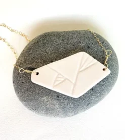 Grounded Ceramics Geo Pendant Necklace