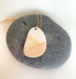 Grounded Ceramics Watercolor Pendant Necklace