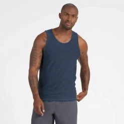 Vuori Men's Strato Tech Tank | Navy Heather