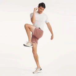 Vuori Men's Banks Short | Terracotta Linen Texture 15 Vuori Men's Banks Short | Terracotta Linen Texture