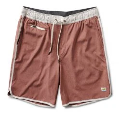 Vuori Men's Banks Short | Terracotta Linen Texture