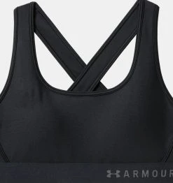 Under Armour Crossback Mid Bra | Black Bras & Undies