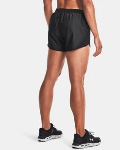 Under Armour UA Fly By Short | Black Heather Bottoms