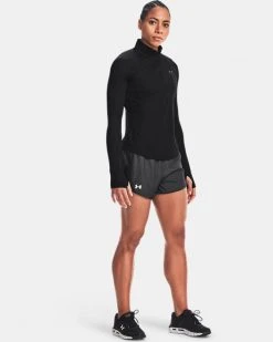 Under Armour UA Fly By Short | Black Heather Bottoms