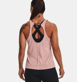 Under Armour UA Fly By Tank | Retro Pink Tops