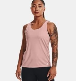 Under Armour UA Fly By Tank | Retro Pink Tops