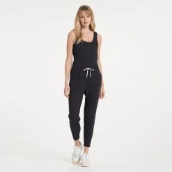 Vuori Women's Lux Harem Jumpsuit | Black Bottoms