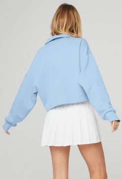 Alo Women's Polo Henley | Tile Blue