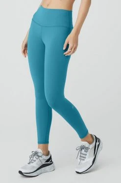 Alo Women's Airbrush 7/8 Legging | Blue Splash Bottoms