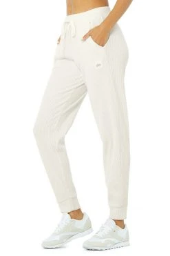 Alo Women's Muse Sweatpants | Ivory Bottoms