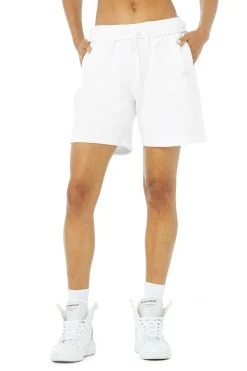 Alo Women's Accolade Short | White Bottoms