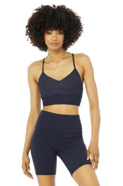 Alo Women's Lavish Bra | True Navy Bras & Undies