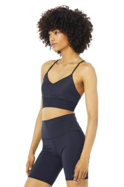 Alo Women's Lavish Bra | True Navy Bras & Undies