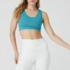 Alo Women's Wellness Bra | Blue Splash 1 Alo Women's Wellness Bra | Blue Splash