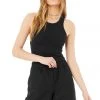 Alo Women's Ribbed Aspire Tank | Black Tops 2 Alo Women's Ribbed Aspire Tank | Black Tops