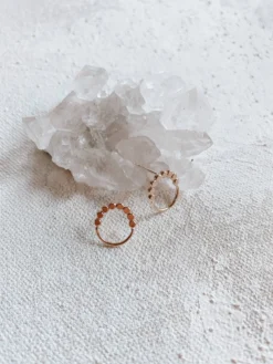 Milk Moon - Dotted Arch Studs