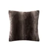 Olliix Faux Fur Throw Pillow | Mink Brown