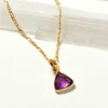 Luna Norte Amethyst Bermuda Triangle Necklace Accessories & Sundries