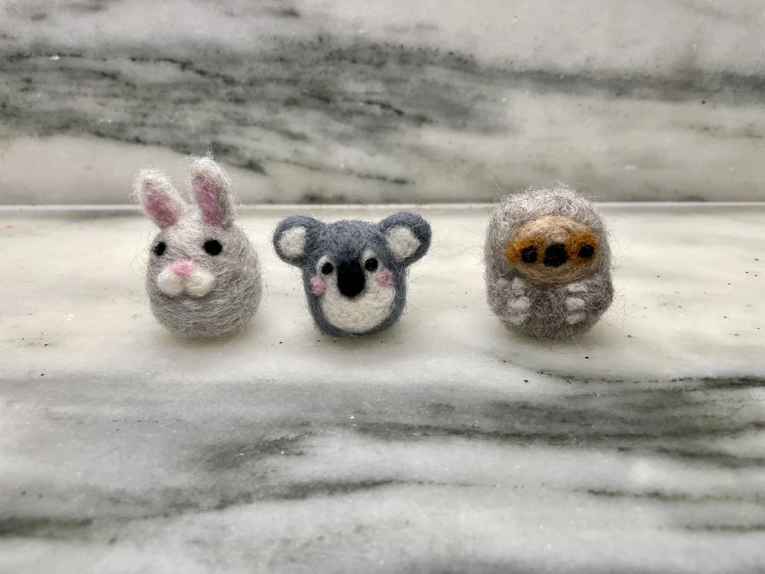 Homebaked Oak Park Tiny Hand-Felted Animals 4 Homebaked Oak Park Tiny Hand-Felted Animals