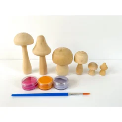 Bramble Workshop DIY Painted Mushroom Kit | Bright Pink