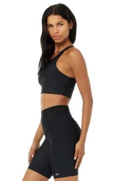 Alo Tops Women's Airlift Fitness Bra | Black