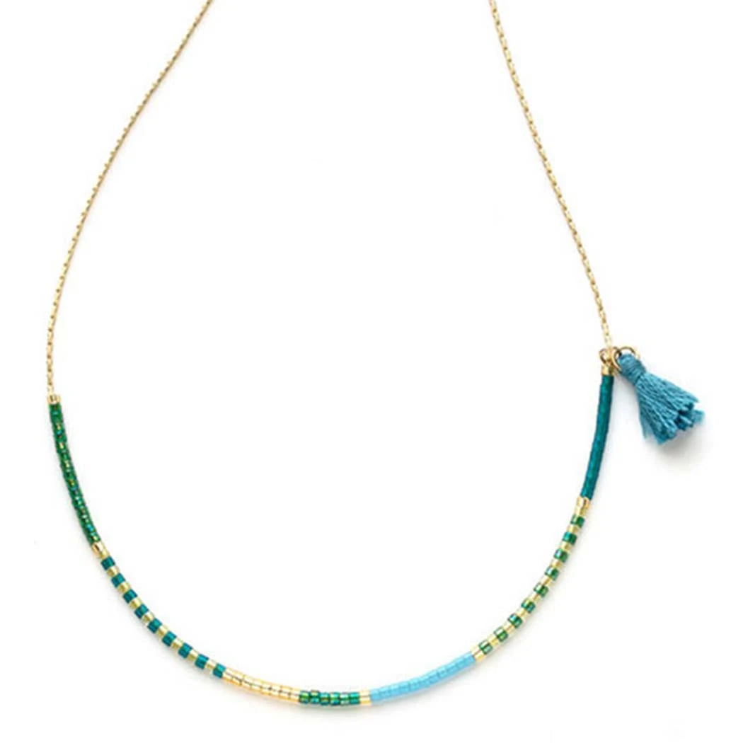 Amano Studio Japanese Seed Bead Necklace Seashore And Succulents Accessories & Sundries 3 Amano Studio Japanese Seed Bead Necklace Seashore And Succulents Accessories & Sundries